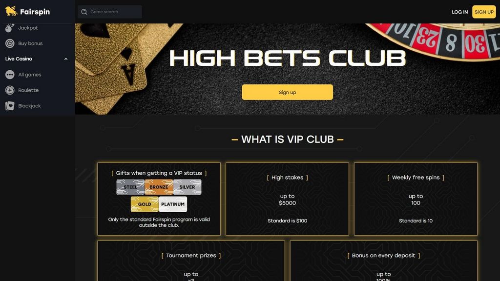 Fairspin-uhkapelisivuston sovellus - Tarjolla laitteellesi?