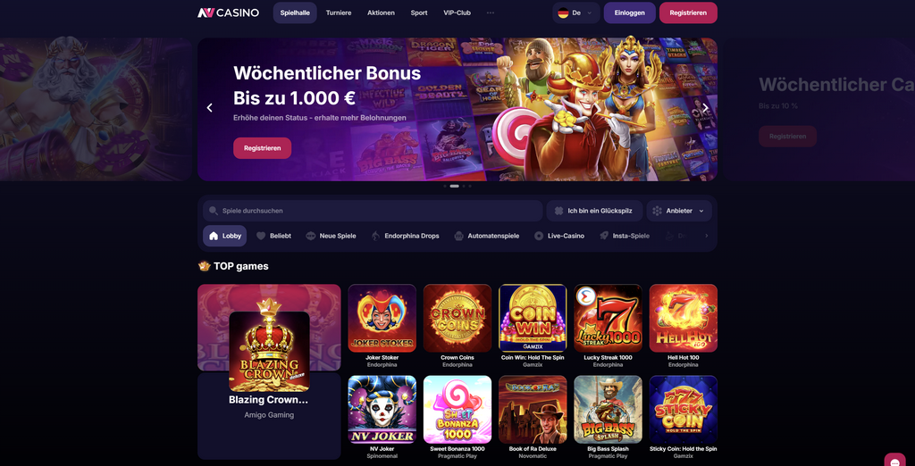 NV Gambling Establishment Testimonial 2026|EUR2000 Benefit + 225 Free Spins